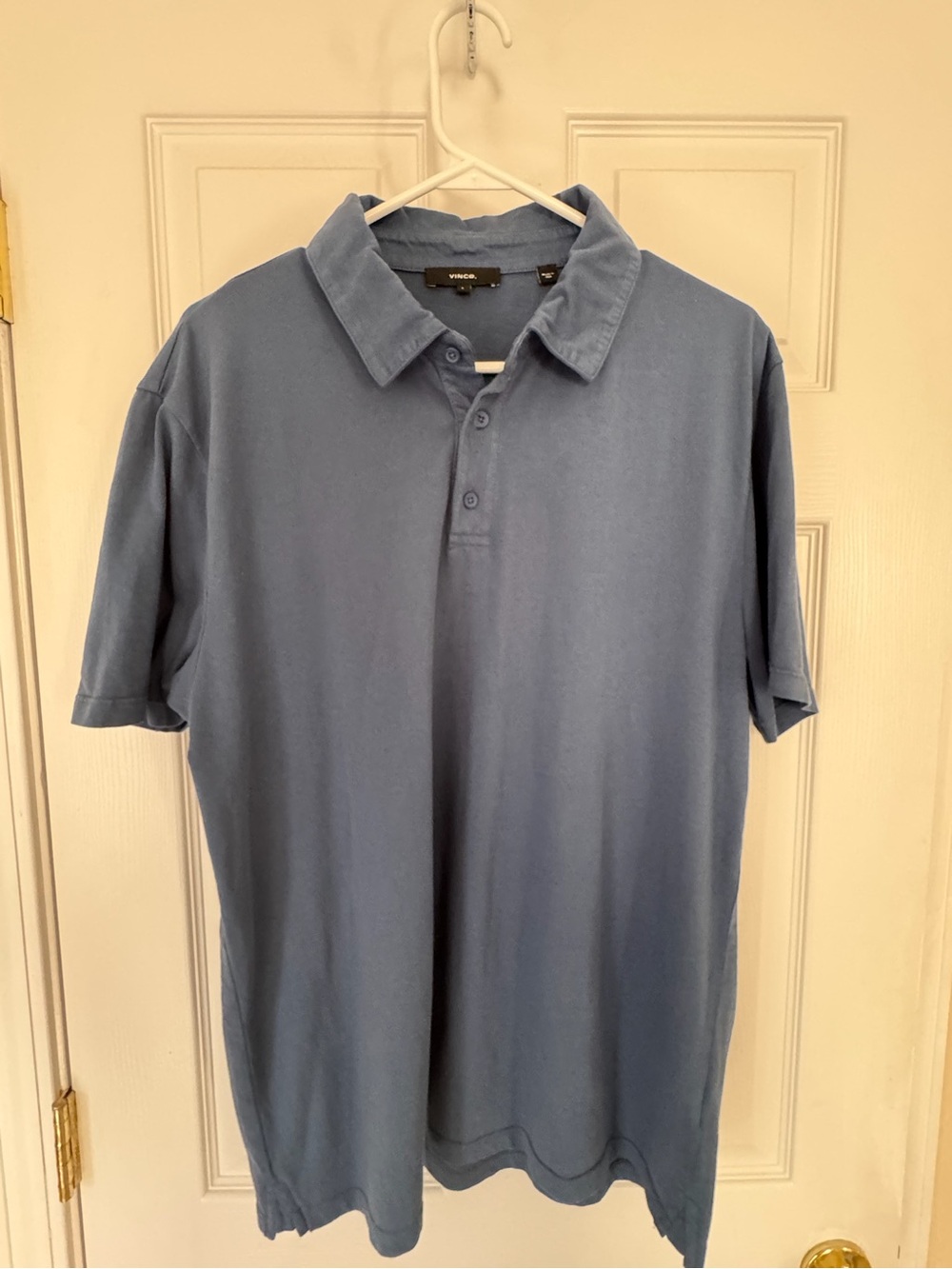 Vince Men's Light Blue Polo Shirt